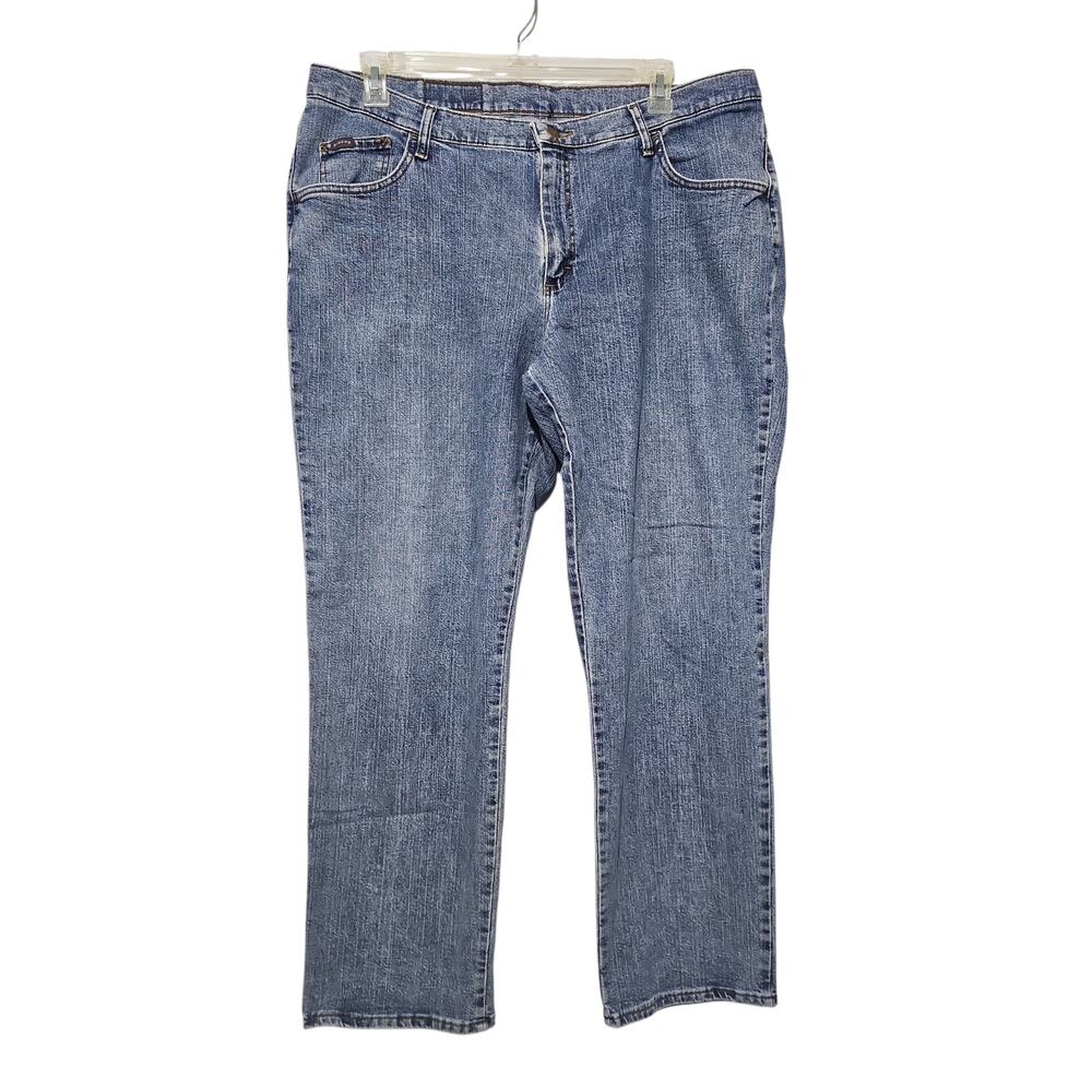 Riders Denim Jeans Womens 20W Medium Blue Wash